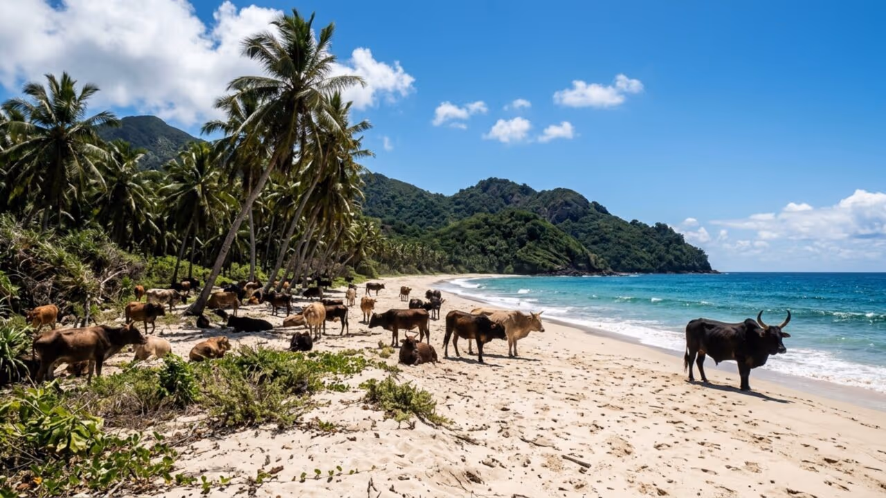 Fazendeiro abandonou 5 vacas em ilha e elas se multiplicaram para 2.000 em 130 anos