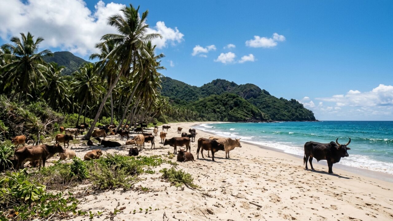 Fazendeiro abandonou 5 vacas em ilha e elas se multiplicaram para 2.000 em 130 anos