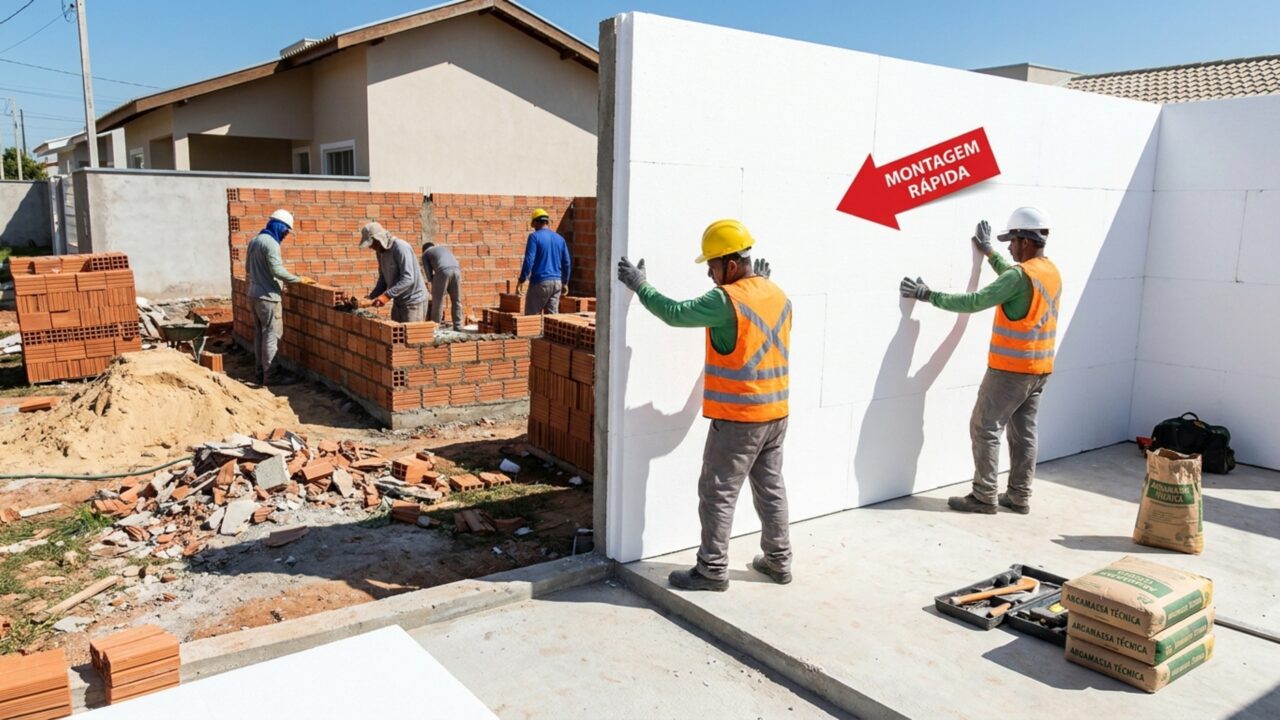 Adeus tijolo e cimento: casa de isopor estrutural erguida em apenas 7 dias usa método que é a nova tendência para 2026