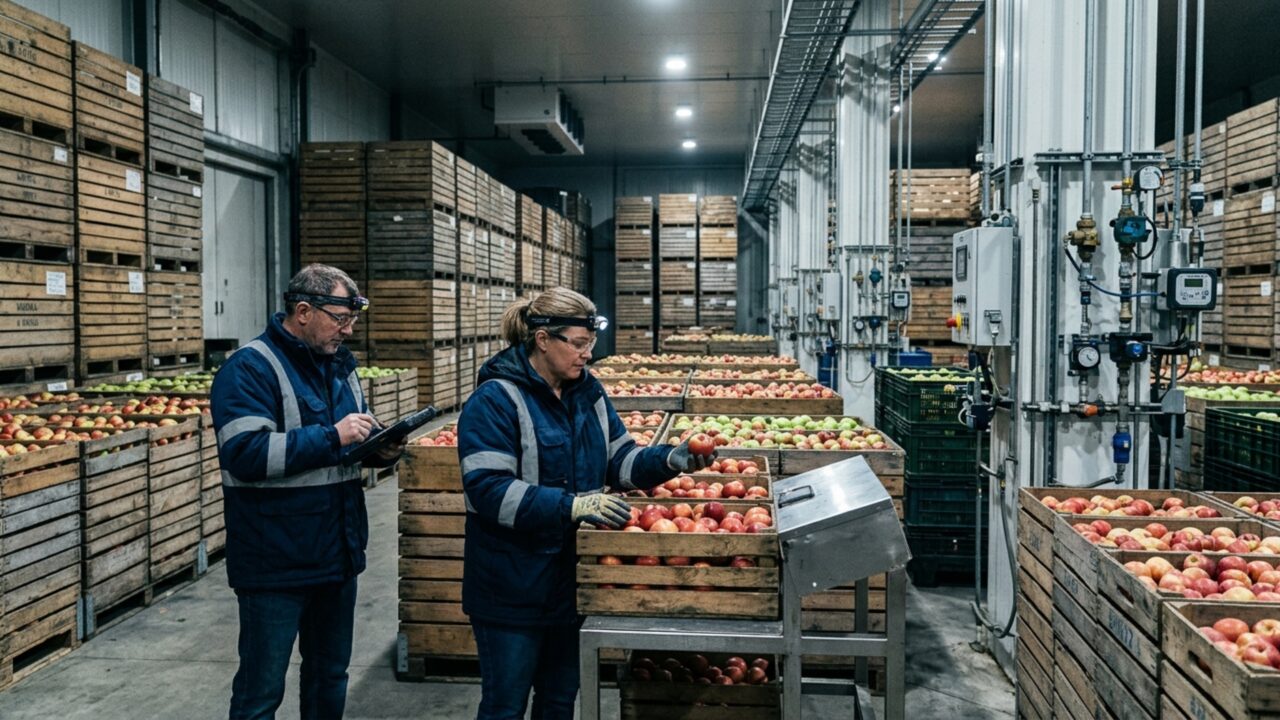 Colhida há mais de 10 meses a maçã incrivelmente crocante que compra no supermercado passa por um processo químico secreto para congelar no tempo e não apodrecer