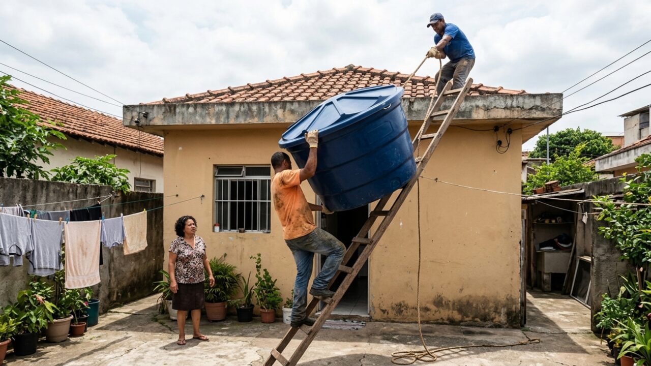 Quanto custa trocar a caixa d’água e por que o acesso ao telhado pode valer mais que o próprio reservatório?