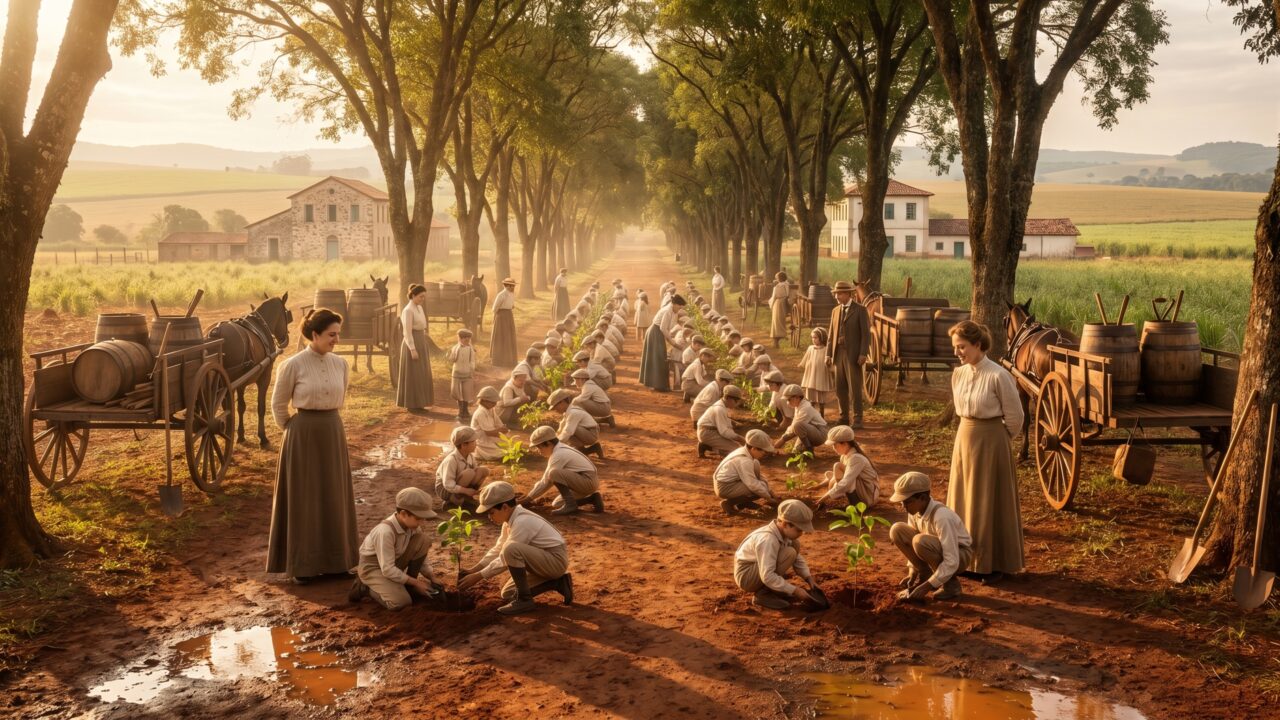 Em 1902, centenas de crianças plantaram 242 mudas no interior paulista e criaram o primeiro ato ecológico do país