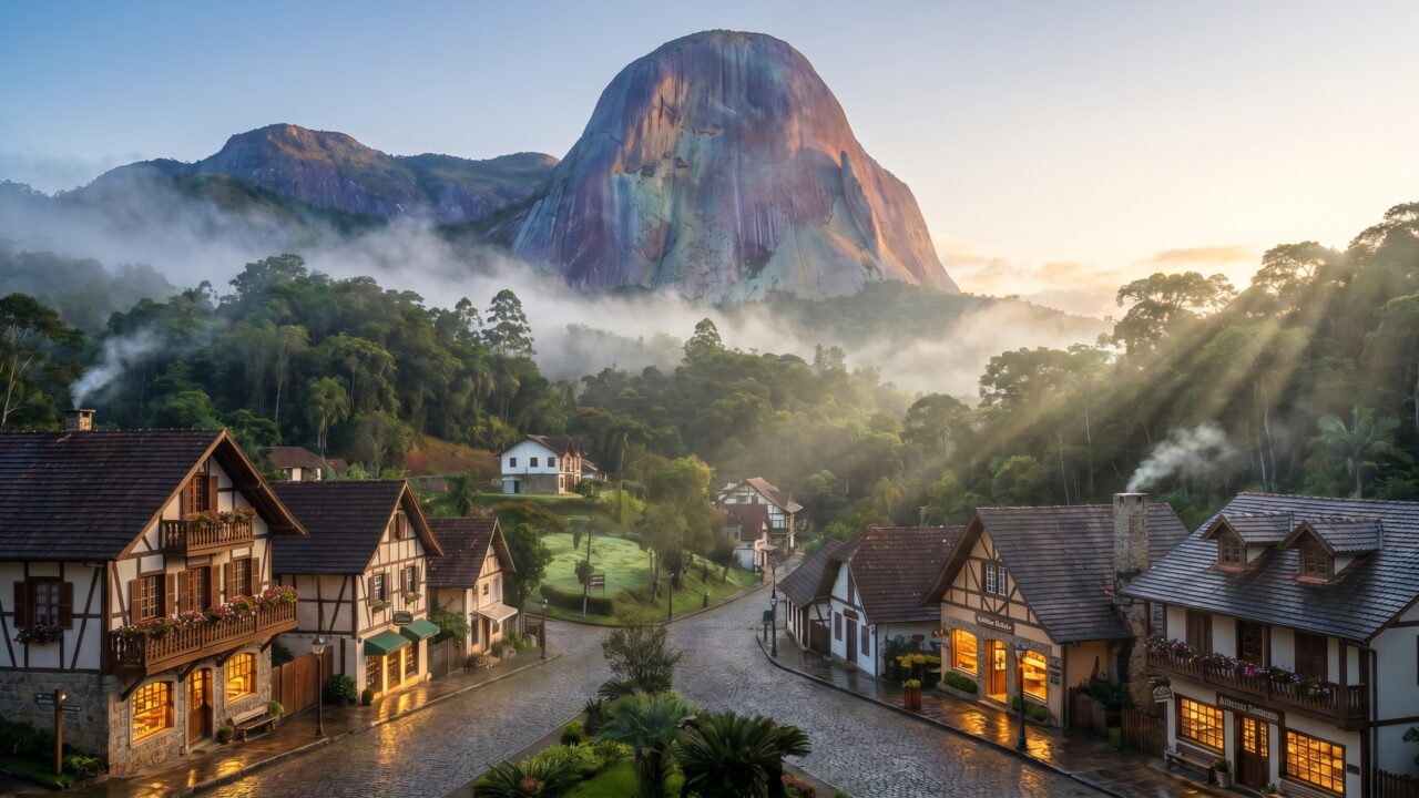 Um pedaço da Alemanha na serra capixaba: a cidade onde uma montanha de 1.822 metros muda de cor ao longo do dia