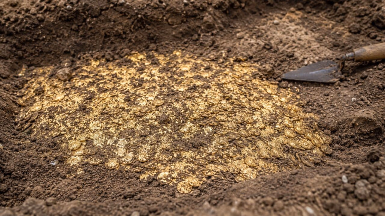 Mais de 1.000 moedas de ouro do século I a.C. surgiram no Reino Unido e viraram história viva