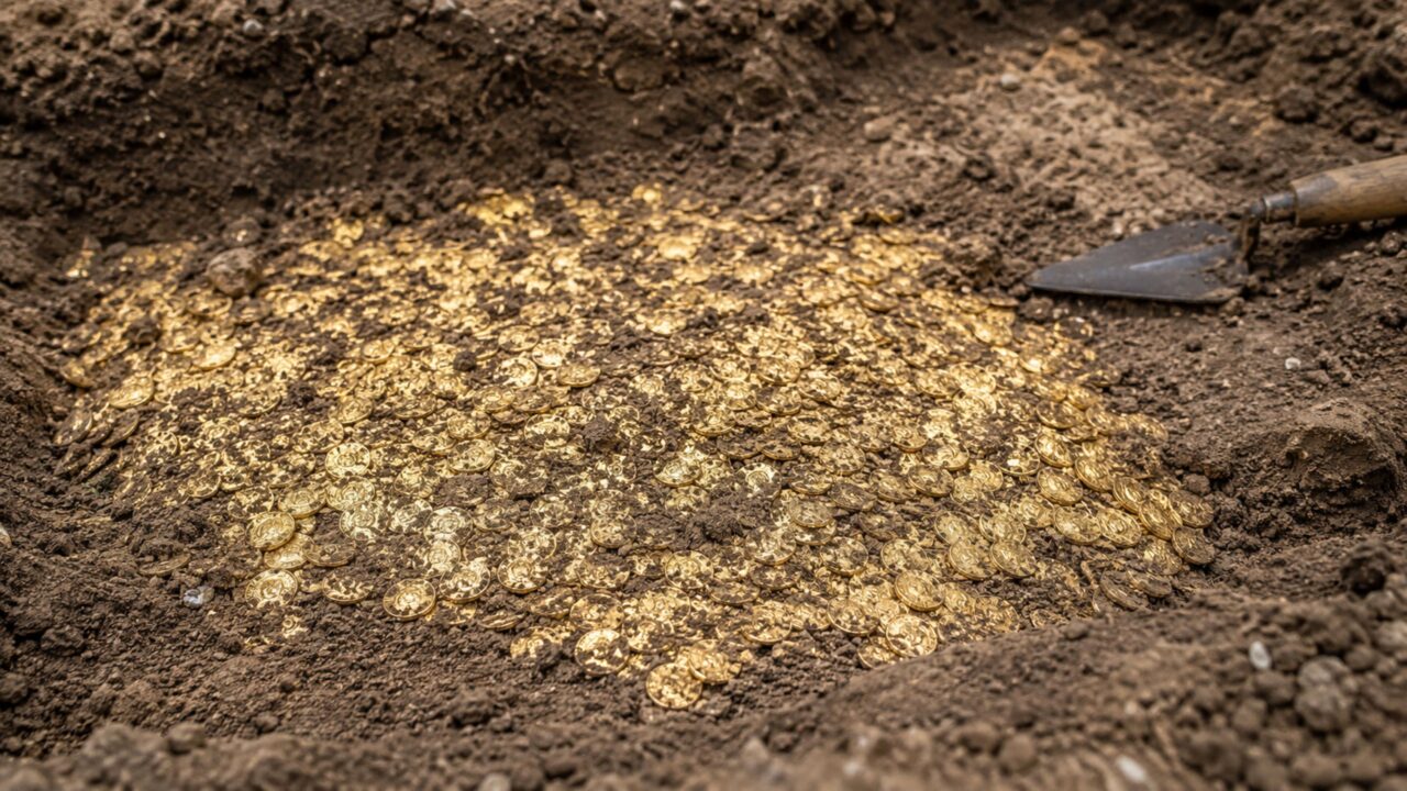 Mais de 1.000 moedas de ouro do século I a.C. surgiram no Reino Unido e viraram história viva