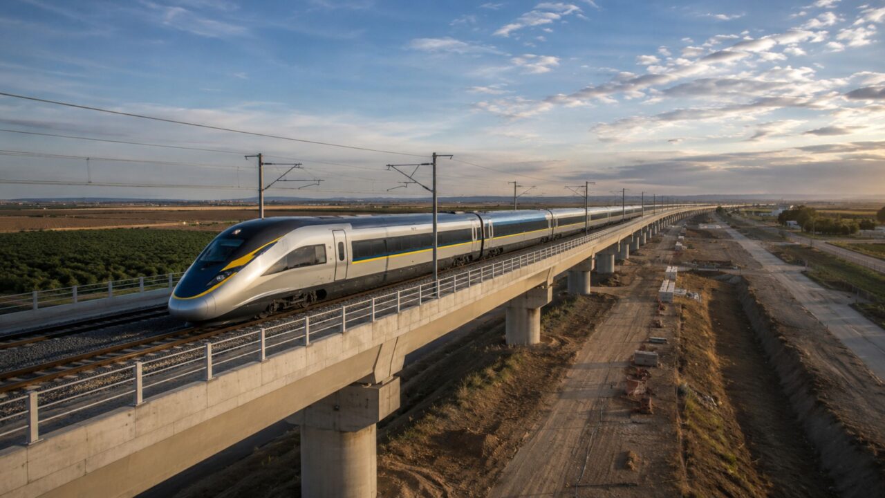 Trem de alta velocidade da Califórnia mira 354 km/h e revela por que até país rico sofre para entregar obra gigante