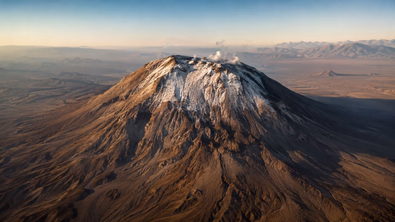 O remoto vulcão Taftan do Irã volta a se agitar após 700 mil anos em silêncio e lembra que a Terra segue relógios muito maiores que a memória humana