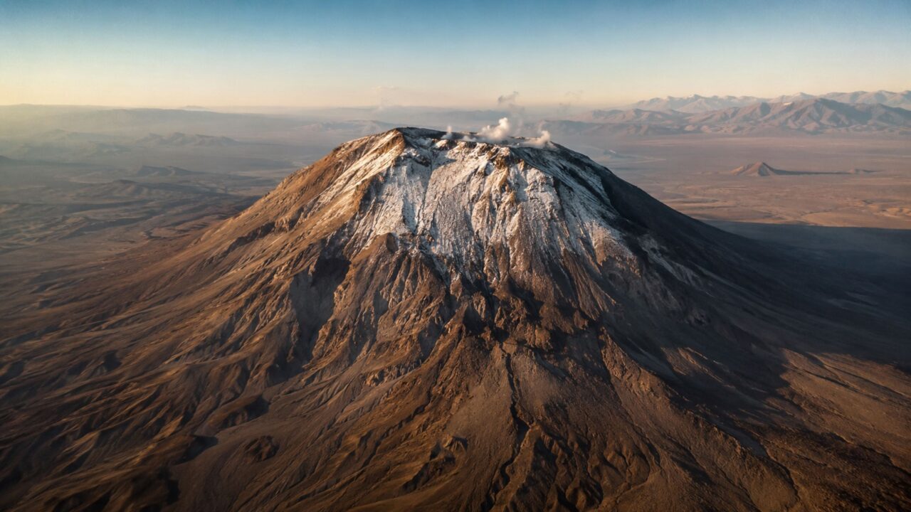 O remoto vulcão Taftan do Irã volta a se agitar após 700 mil anos em silêncio e lembra que a Terra segue relógios muito maiores que a memória humana