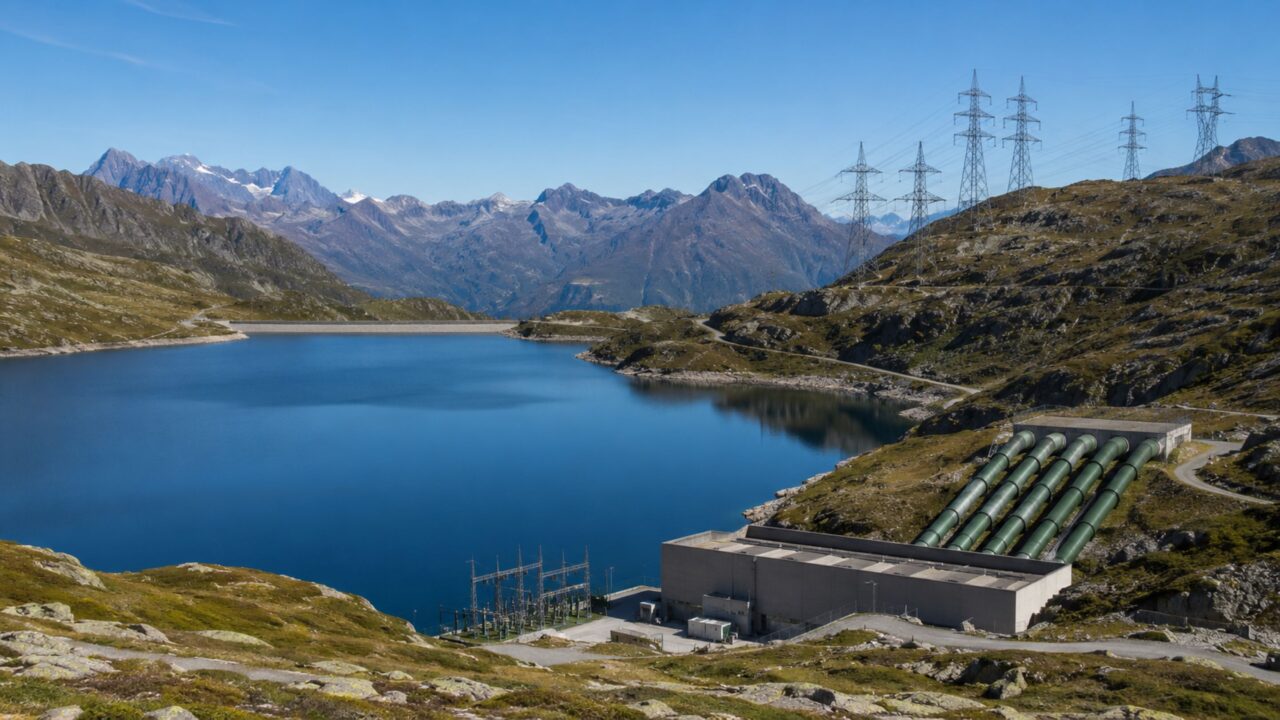Usina reversível funciona como uma bateria de água para equilibrar energia solar e eólica