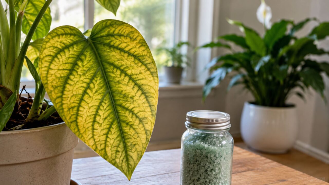 Por que aplicar este produto de farmácia nas plantas pode fazer folhas amareladas voltarem a ficar verdes