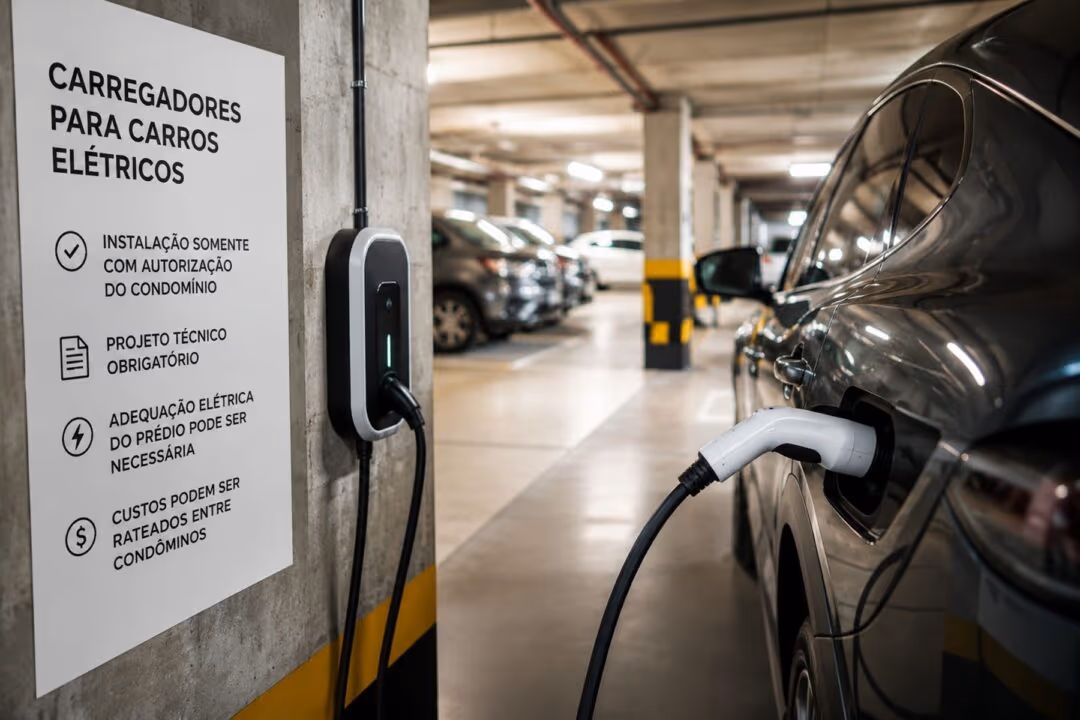 Carregadores para carros elétricos em condomínios