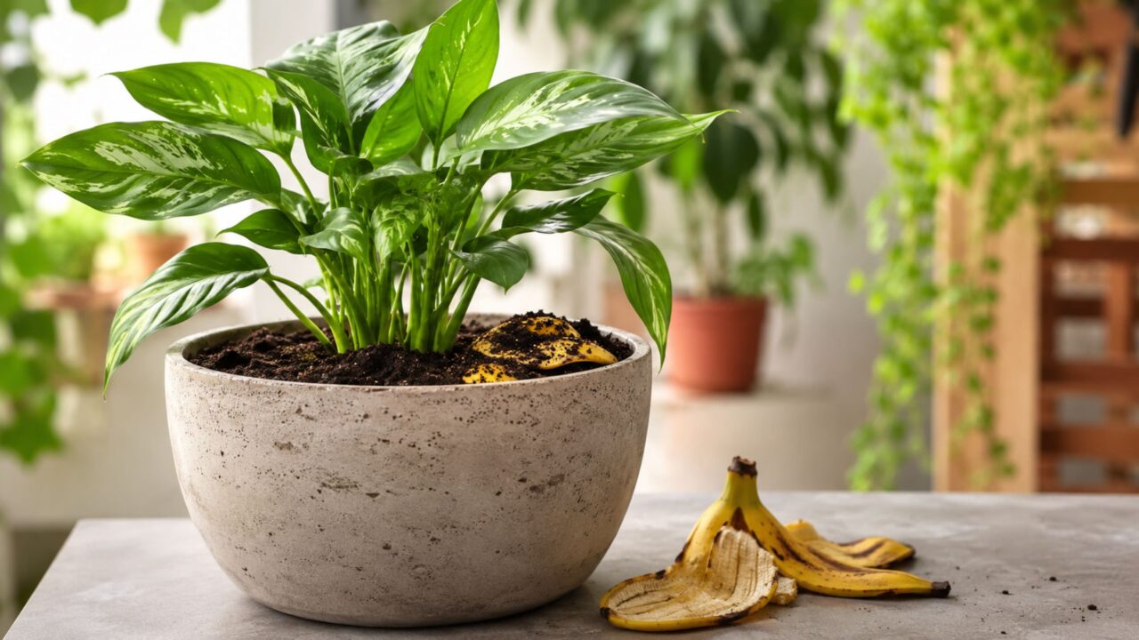 Por que enterrar casca de banana no vaso das suas plantas pode fazer diferença hoje mesmo