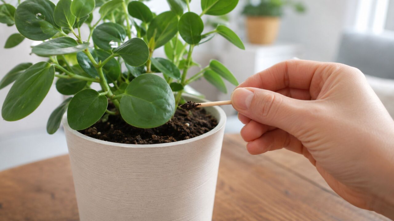 O truque do palito de dente para saber se a terra da sua planta precisa de água hoje
