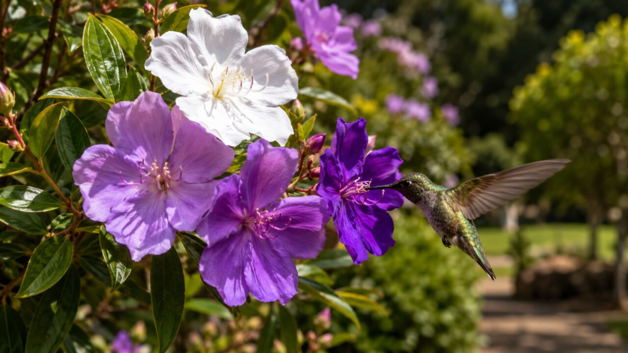 Não salvia, não zinnia: a árvore florida perfumada que beija-flores não resistem