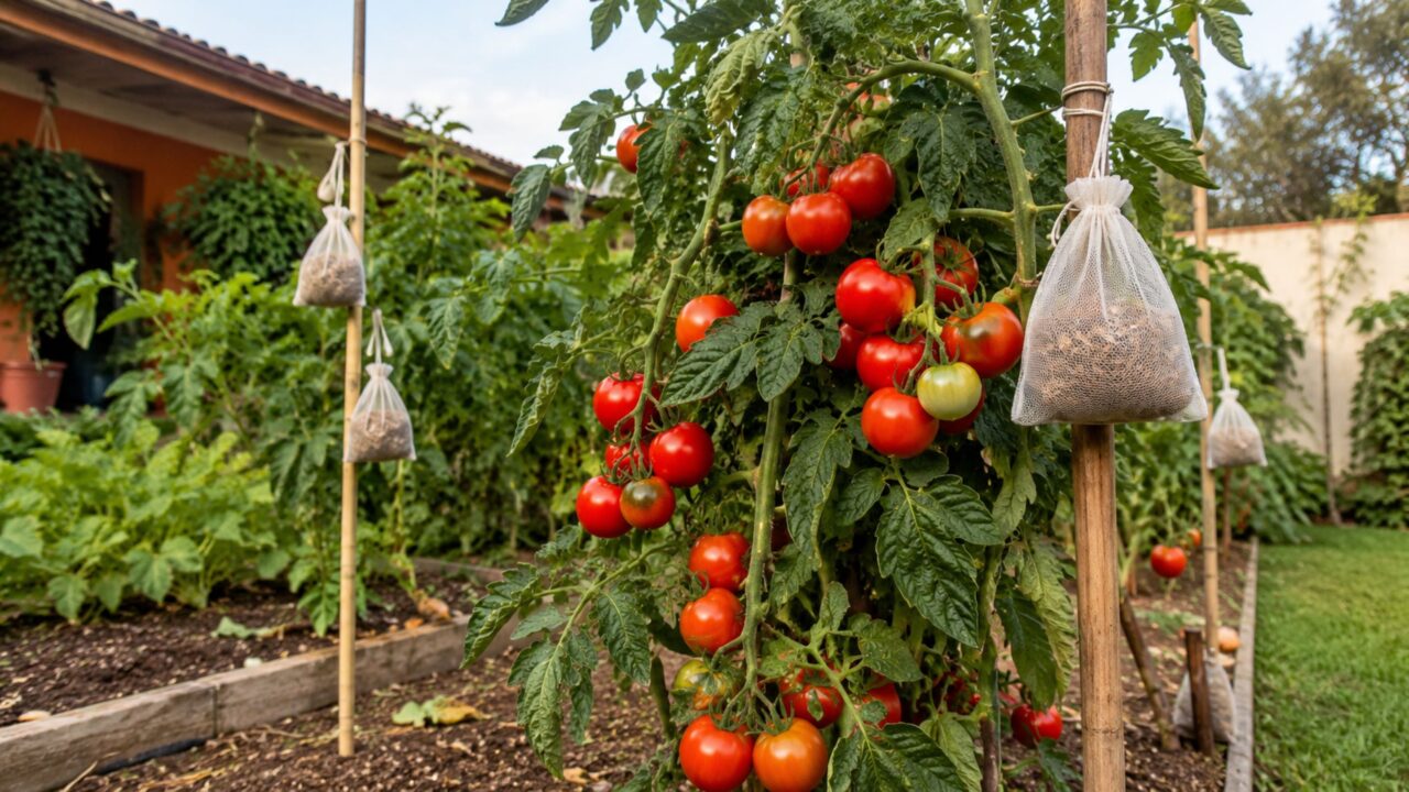 A solução caseira com pelos de pets que ajuda a proteger tomates da colheita