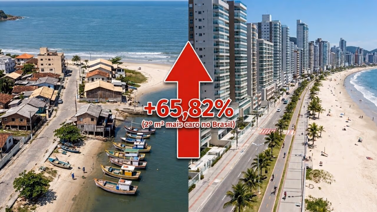 O crescimento de quase 66% transformou essa antiga vila de pescadores em uma das cidades mais valorizadas do Brasil, com o 2º metro quadrado mais caro do país