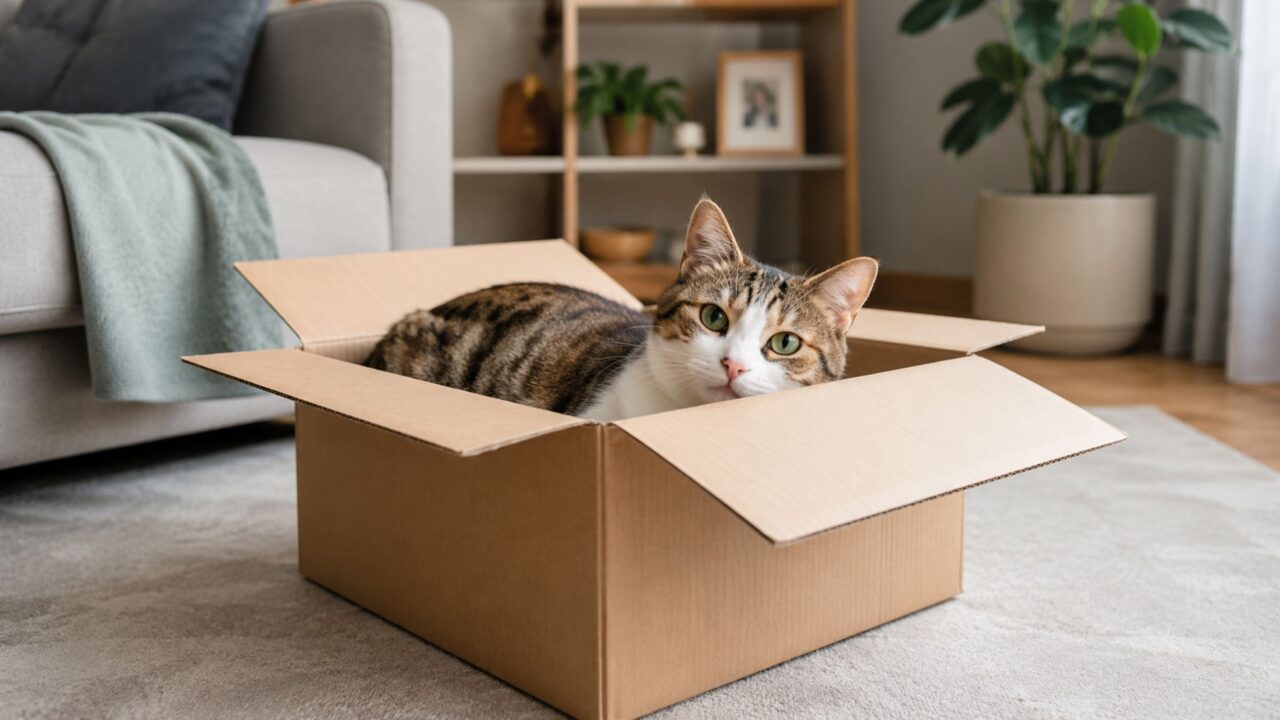 A explicação científica de por que os gatos amam caixas de papelão