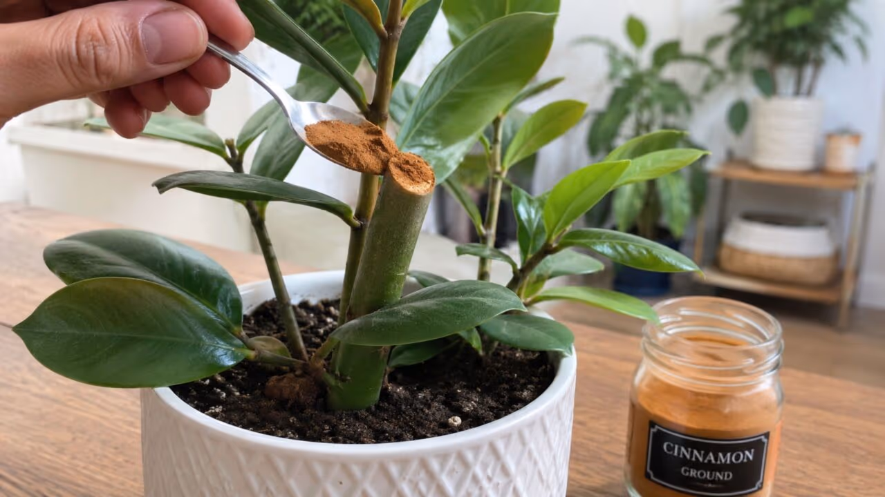 O truque da canela em pó nas plantas na hora de podar ou mudar de vaso sem erro