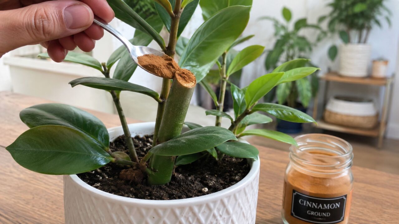 O truque da canela em pó nas plantas na hora de podar ou mudar de vaso sem erro