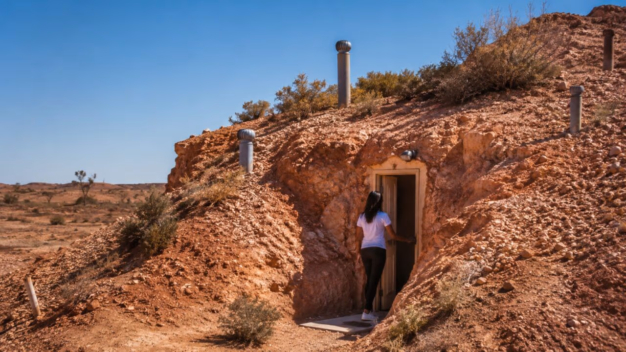 Detalhes visuais e impressionantes de Coober Pedy, a cidade onde moradores vivem embaixo da terra para fugir do calor extremo