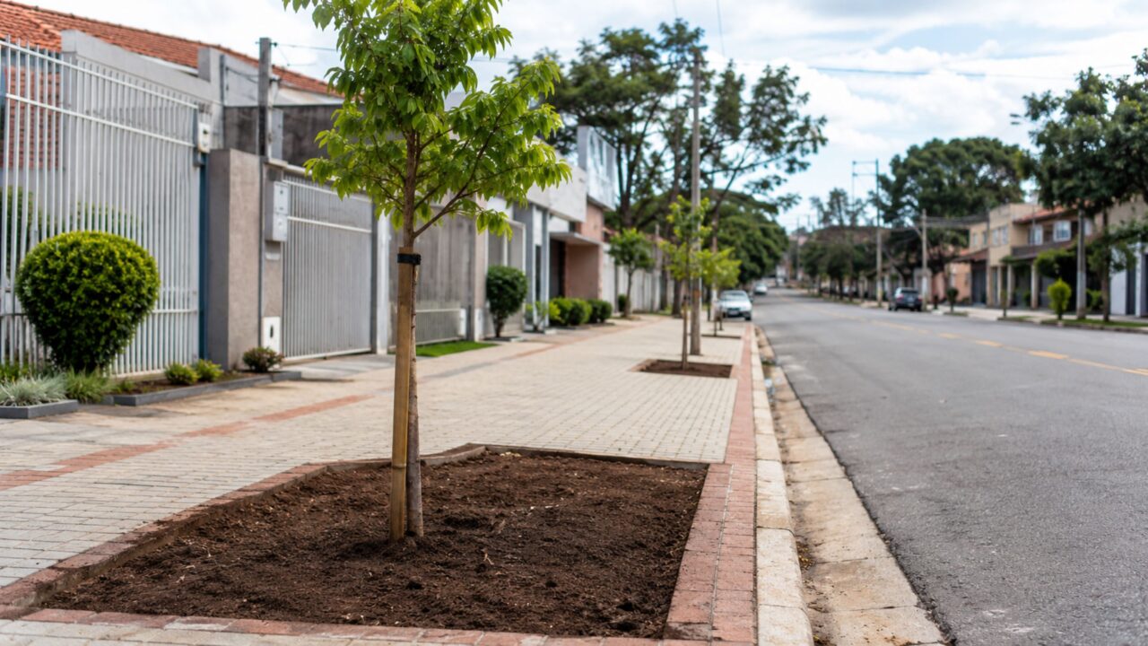 Escolher espécies compatíveis com o espaço ajuda a evitar danos em calçadas e tubulações no futuro