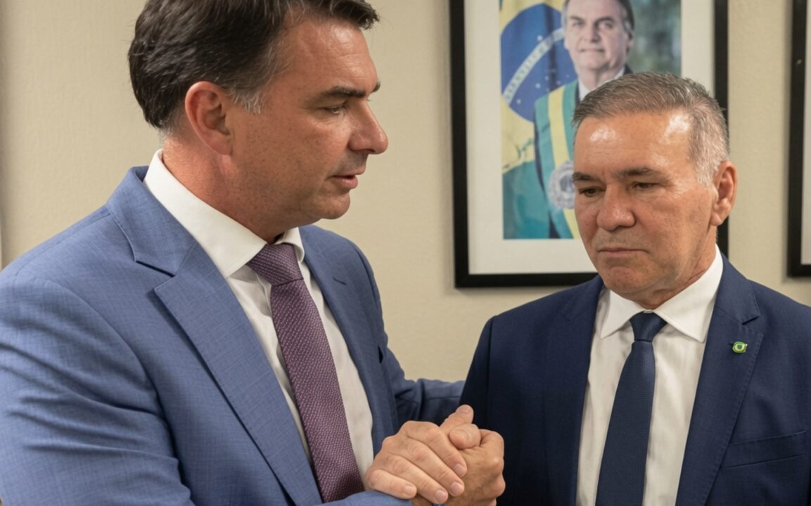 Em vídeo, Flávio Bolsonaro reforça apoio a pivô de crise com Michelle