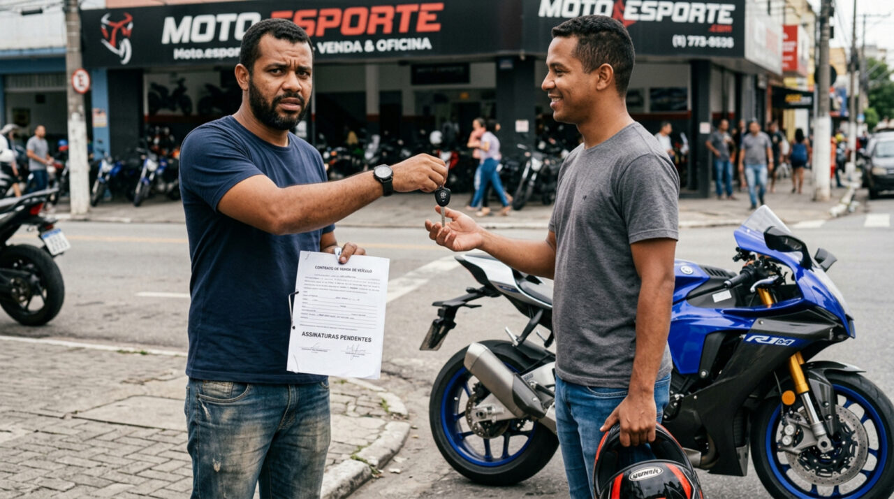 Homem vende moto de R$ 90 mil para “amigo” e nunca recebe o pagamento: o erro no documento que custou caro