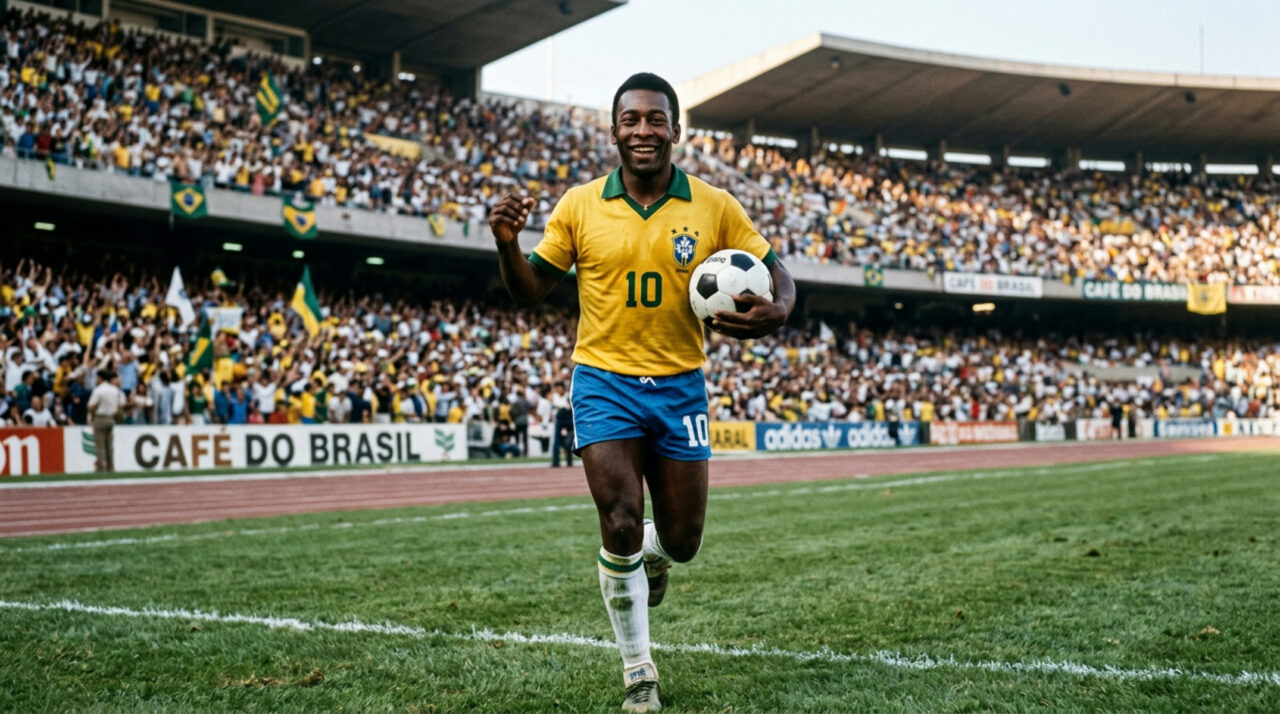 Pelé "Não fui atrás dos gols. Os gols vieram até mim."