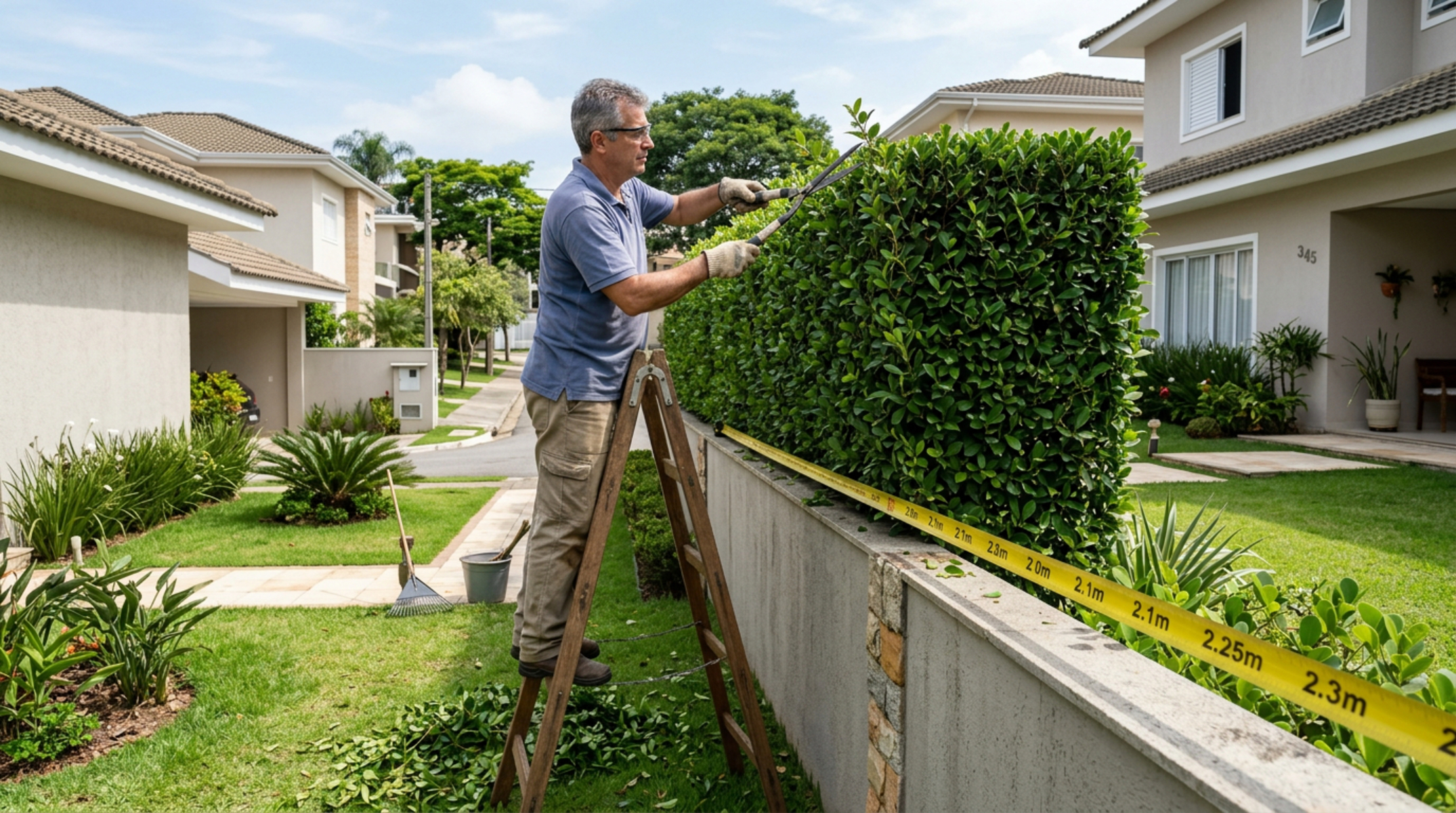 A partir de junho, os proprietários de casas com árvores ou cercas vivas a menos de dois metros da propriedade vizinha serão obrigados a podá-las, ou poderão ser multados