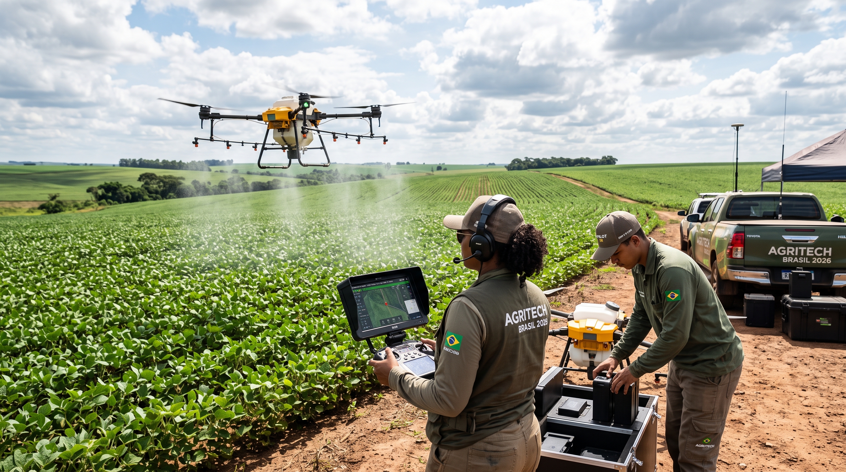 Mercado de trabalho e remuneração para pilotos de drones agrícolas no Brasil em 2026.