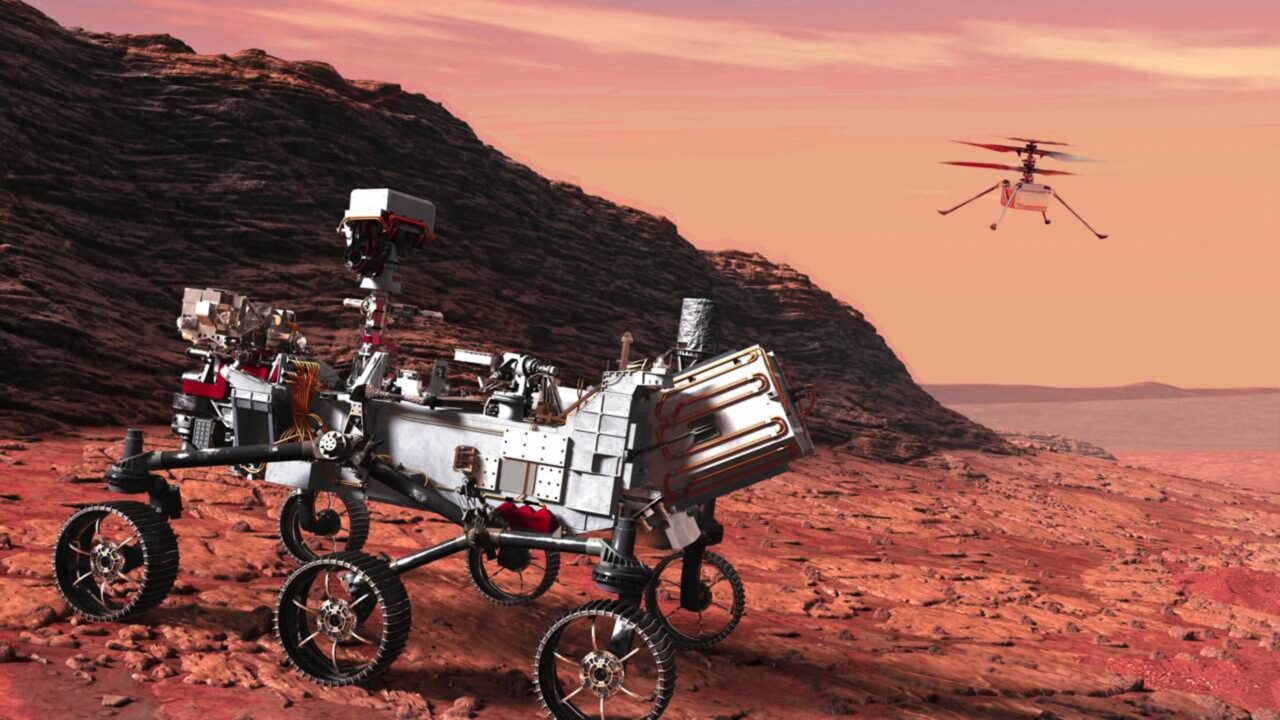O rover Perseverance encontrou em uma antiga rocha de rio em Marte estruturas associadas a carbono orgânico que, na Terra, podem ser produzidas por atividade microbiana