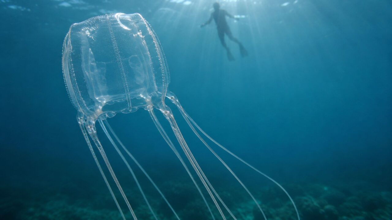 O veneno dessa criatura quase invisível no mar é tão poderoso que pode matar vários humanos ao mesmo tempo