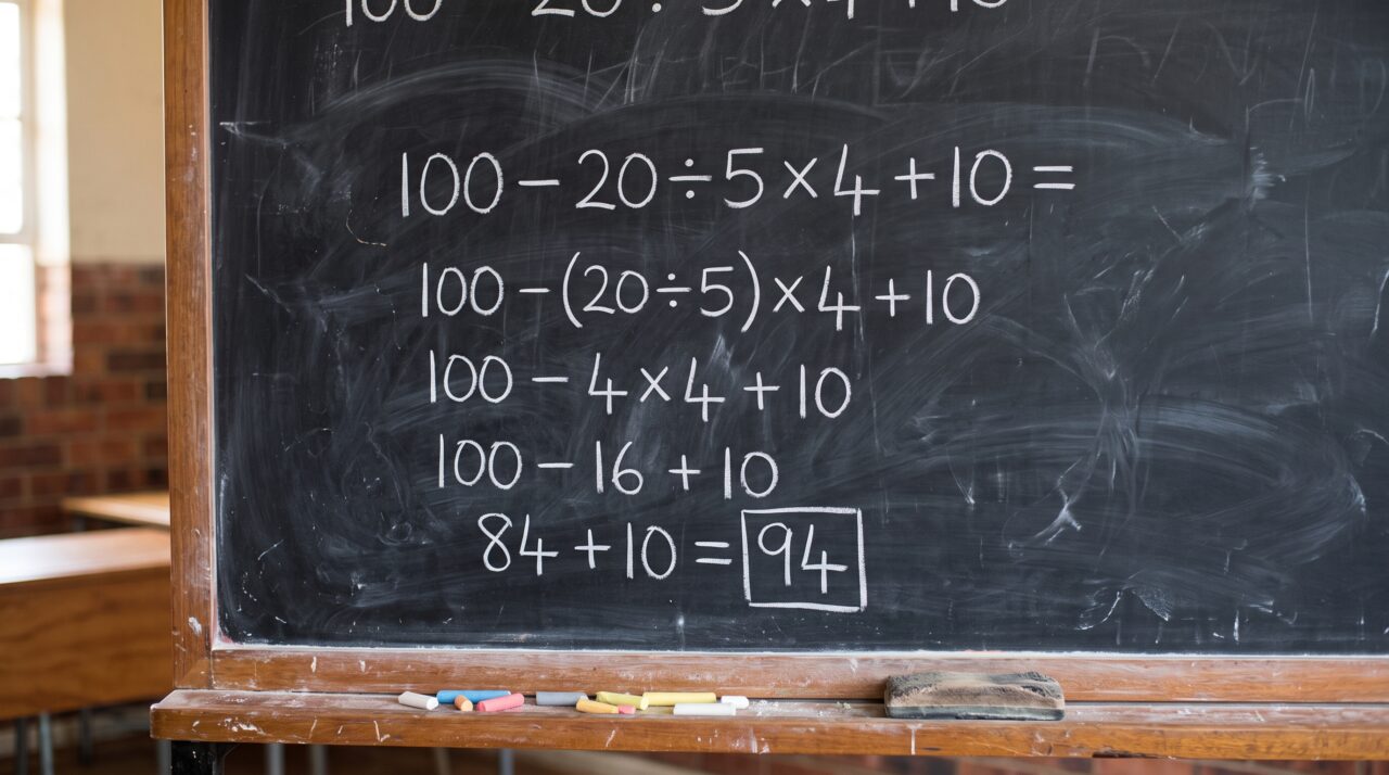 Desmistificando o resultado da expressão matemática viral de internet.