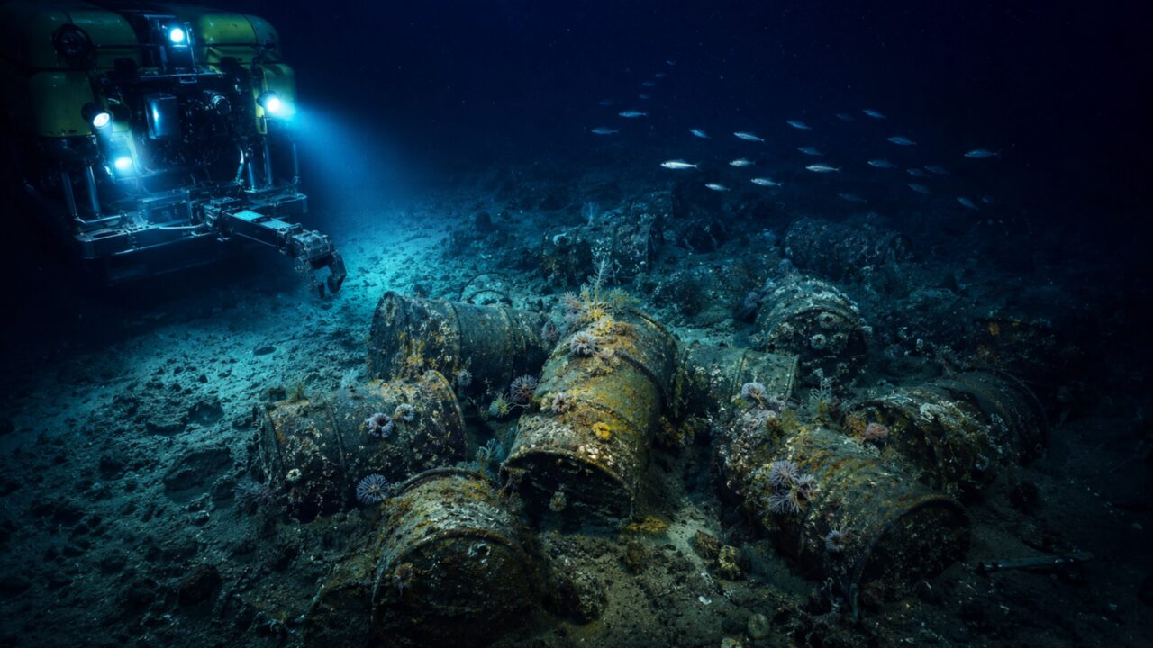 200.000 barris radioativos foram despejados no meio do oceano 80 anos depois, a França está a frente da missão para recuperá-los