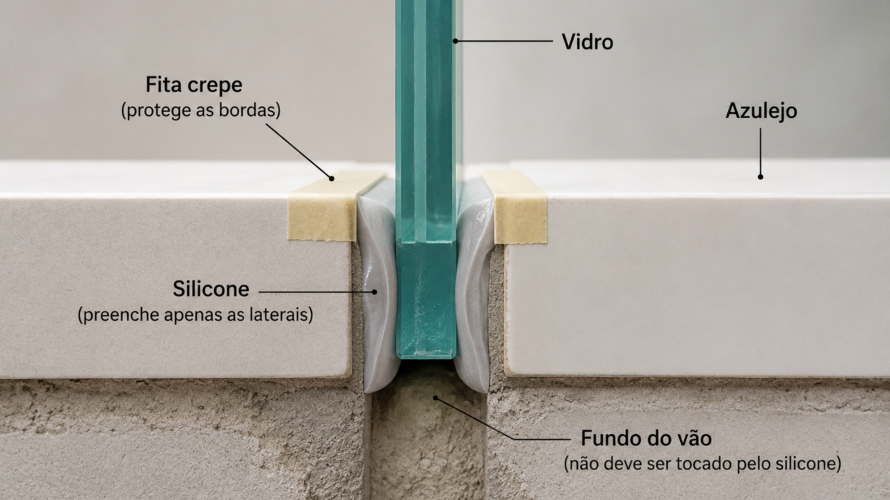 Silicone no box e na pia: por que a vedação descola em poucos meses