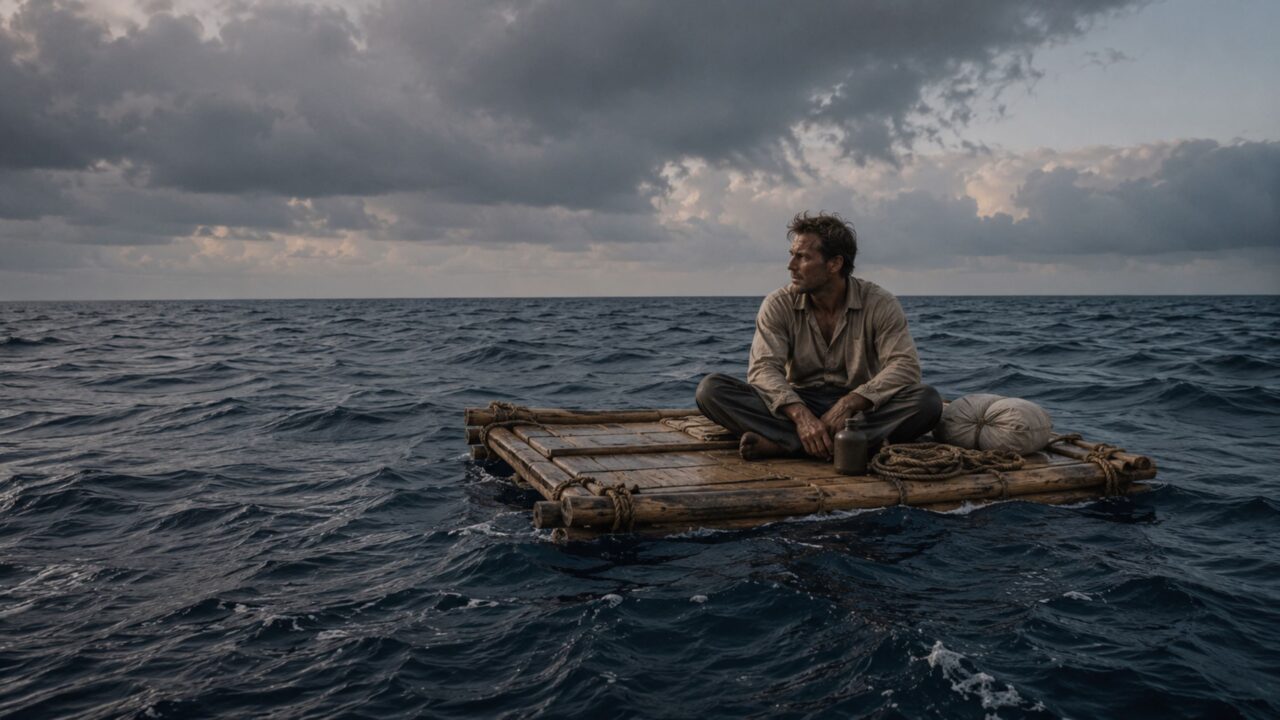 O marinheiro que passou 133 dias sozinho em uma balsa no Atlântico depois que seu navio foi torpedeado na guerra