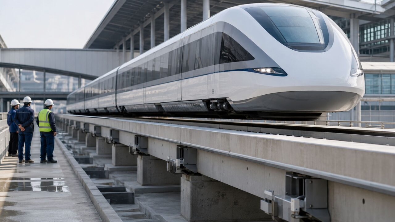 A tecnologia que elimina o contato entre trem e trilho