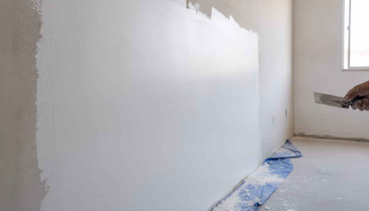 Massa corrida, gesso ou massa acrílica: a diferença que o vendedor não explica e onde cada uma entra