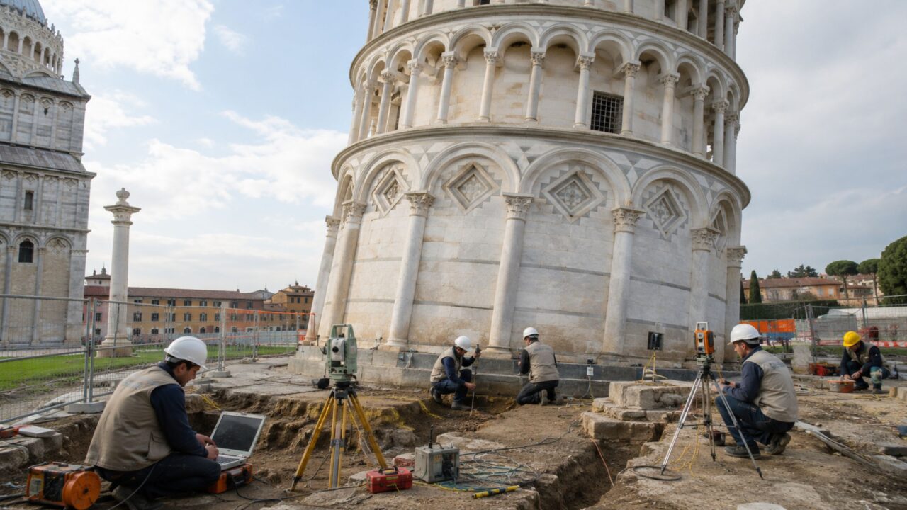 A intervenção discreta que estabilizou a Torre de Pisa