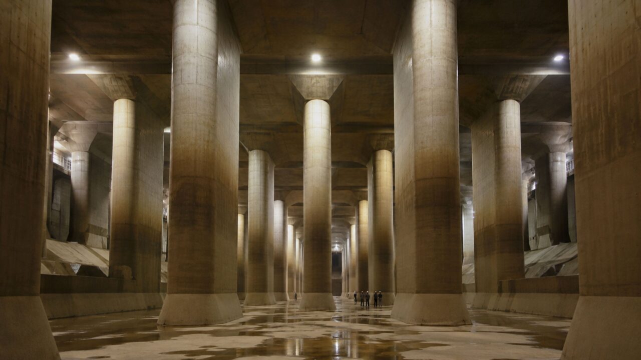 O túnel subterrâneo de 50 metros que esconde uma catedral de concreto para salvar Tóquio de enchentes gigantes