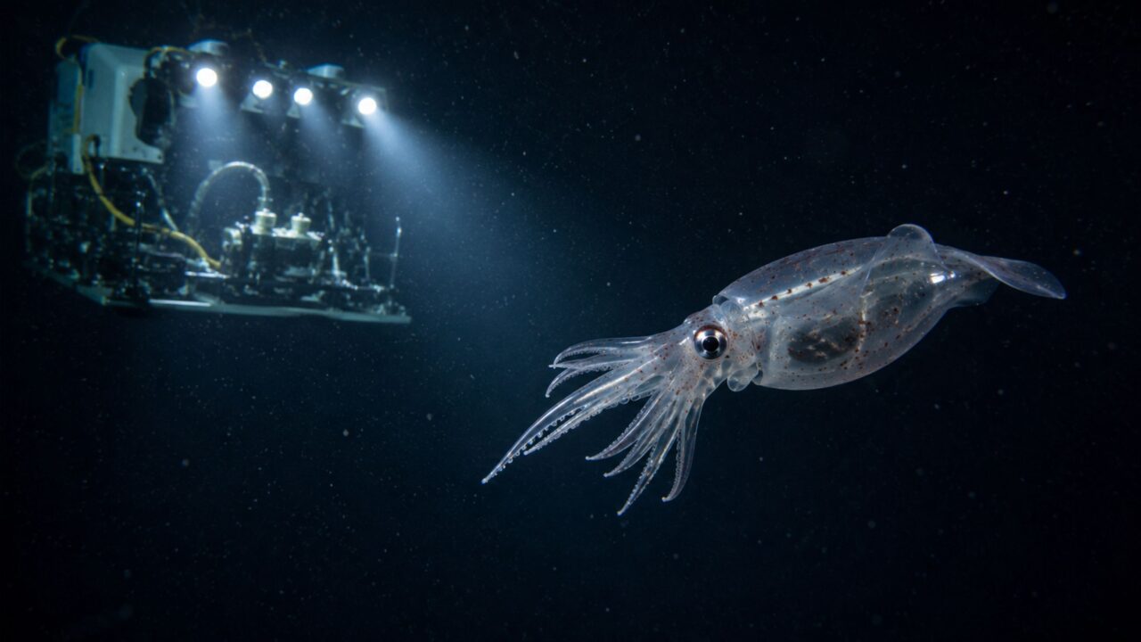 Robô submarino revelou uma fase rara da espécie