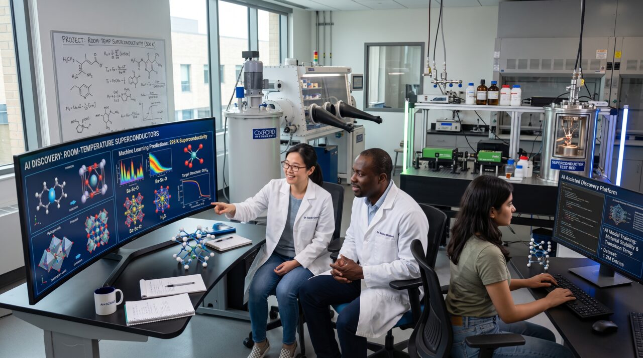 A inteligência artificial ajudou cientistas a descobrir dois novos supercondutores, acelerando a busca por futuros materiais que operem à temperatura ambiente