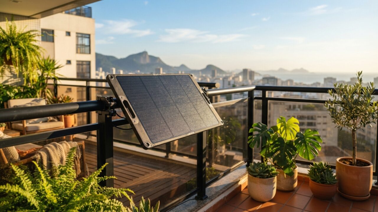 Energia solar de varanda: a solução para apartamentos que baixa a fatura sem precisar de obras