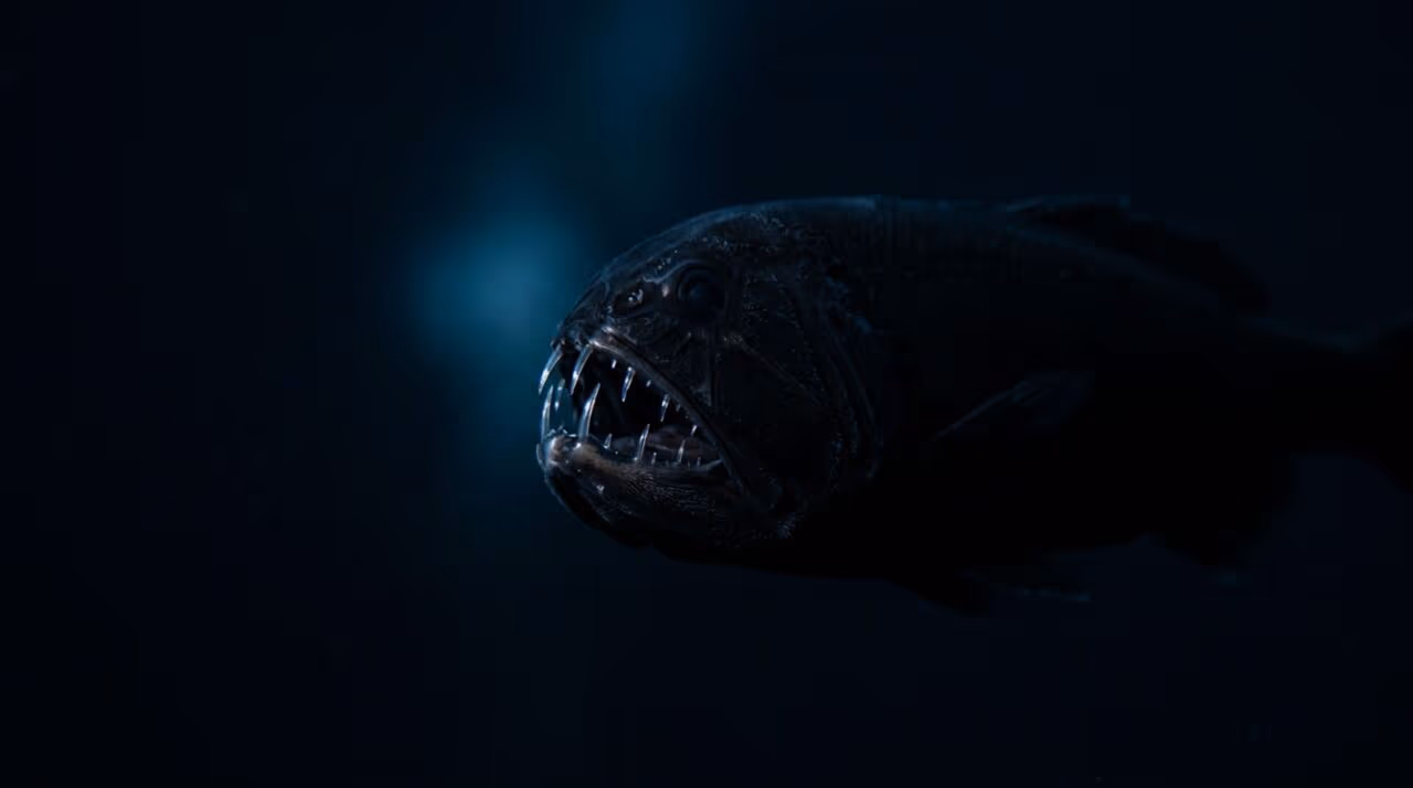 O peixe quase invisível do fundo do mar que usa a própria escuridão para caçar sem ser percebido