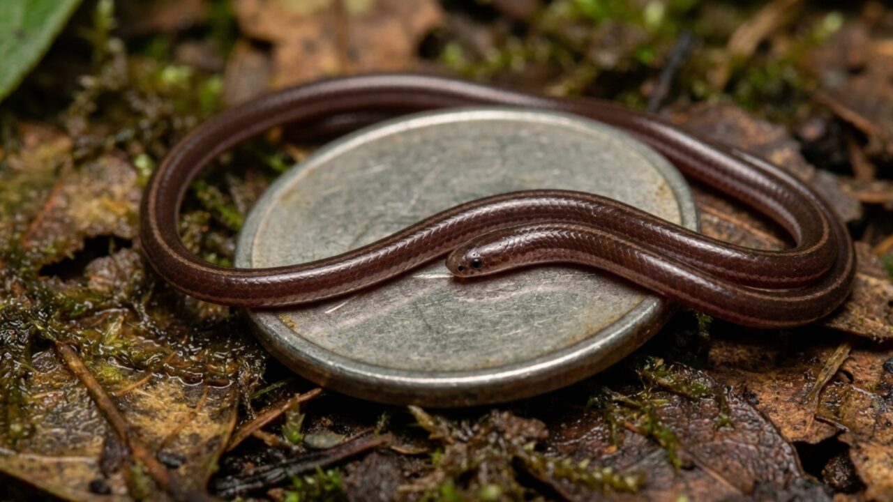 Serpente que cabe sobre uma moeda reaparece após 20 anos e surpreende pesquisadores