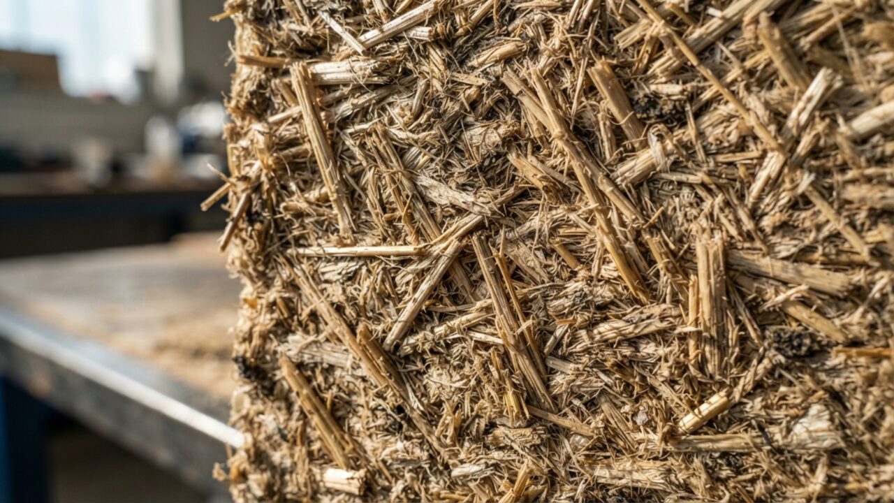 Adeus, placas de gesso cartonado: o painel feito de fibras agr&iacute;colas que custa menos e &eacute; 100% biodegrad&aacute;vel