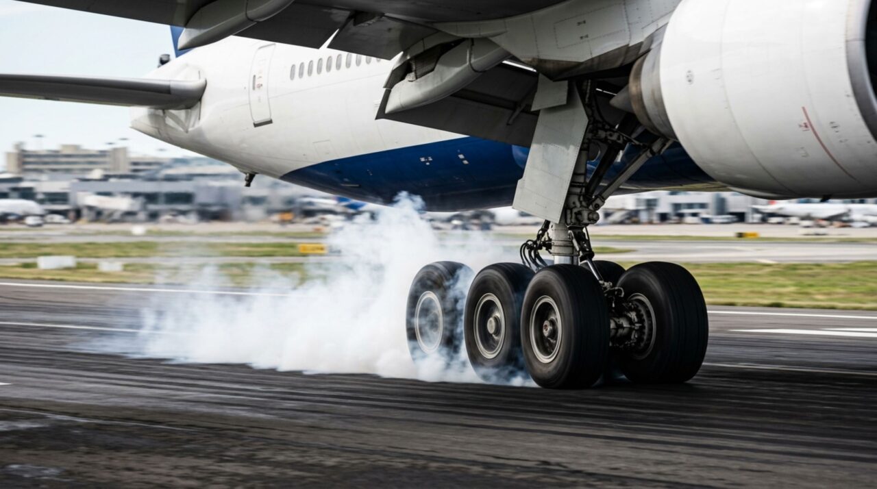 O verdadeiro motivo de o pneu de avião suportar pousos a mais de 200 km/h sem estourar na pista
