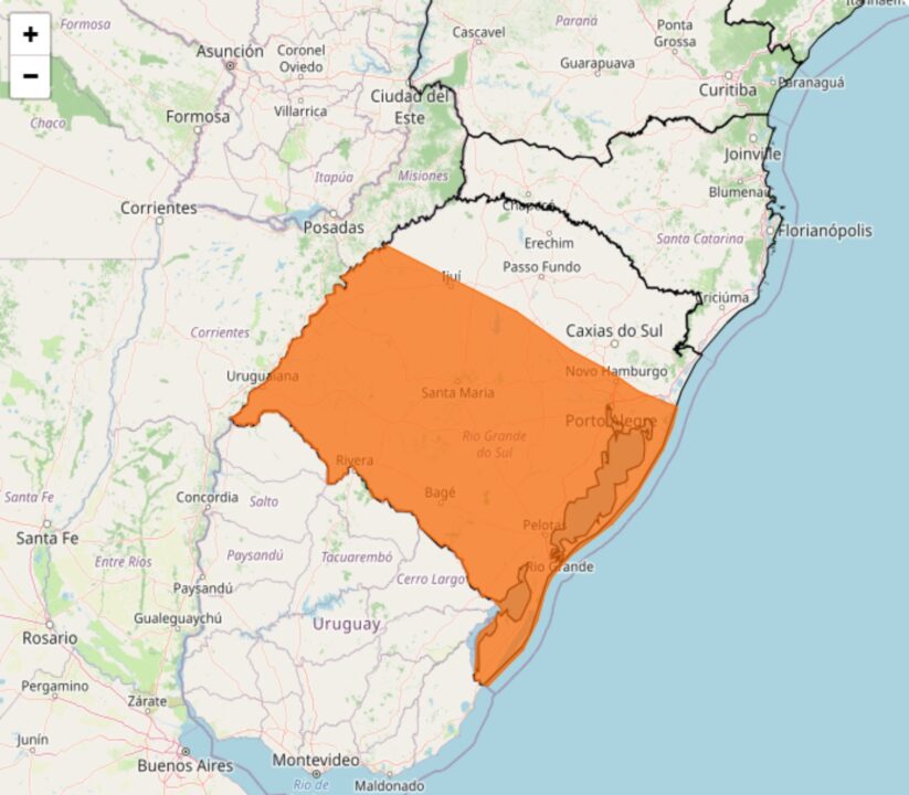 Alerta máximo de tempestade do Inmet para o RS no dias 19 e 20; veja como se preparar