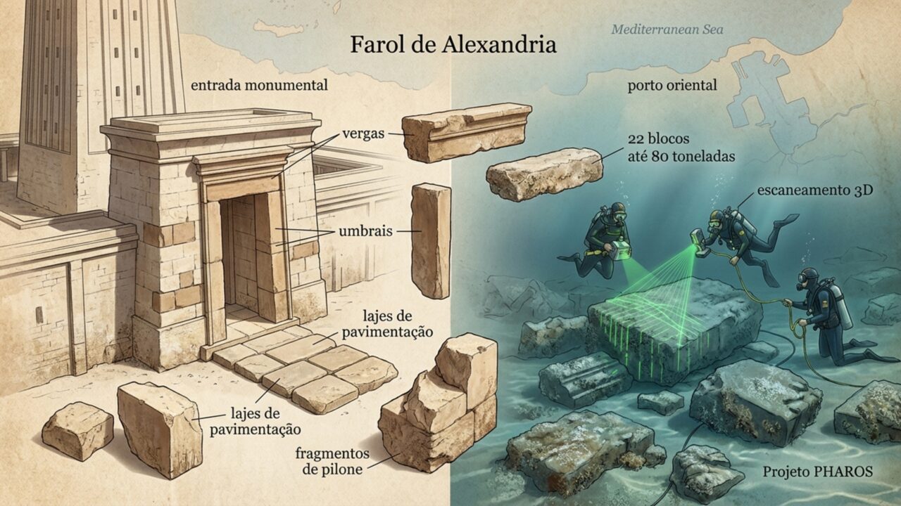 Após mais de 1.600 anos de história, os arqueólogos trazem à superfície blocos de 80 toneladas de uma das Sete Maravilhas do mundo antigo