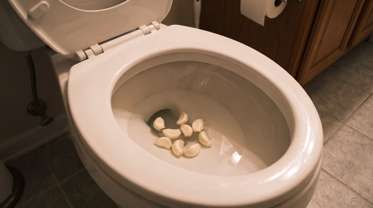 Colocar um dente de alho no vaso sanitário à noite: o que acontece com a limpeza e as bactérias enquanto você dorme